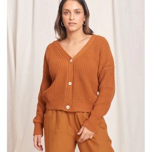 Tradlands Shelter cotton cardigan - Sienna - size small